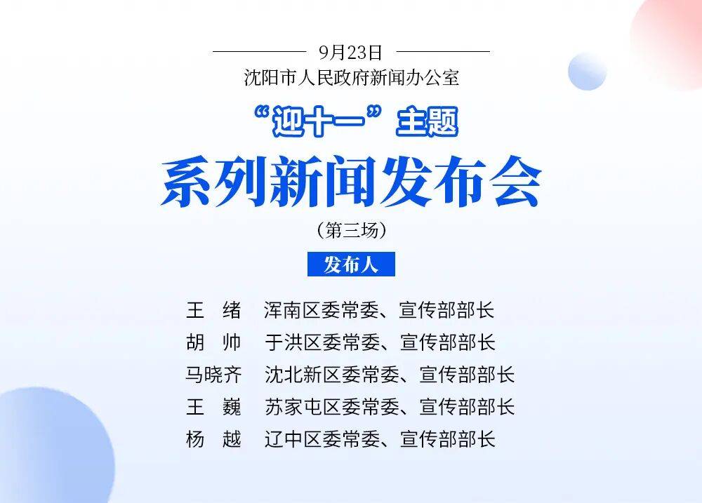 就在今天!浑南、于洪、沈北、苏家屯、辽中集体官宣!